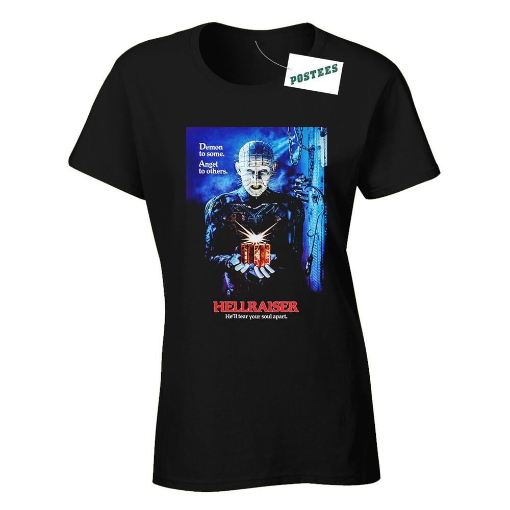 

Retro Movie Poster Style Inspired By Hellraiser Ladies Fitted DTG T-Shirt S