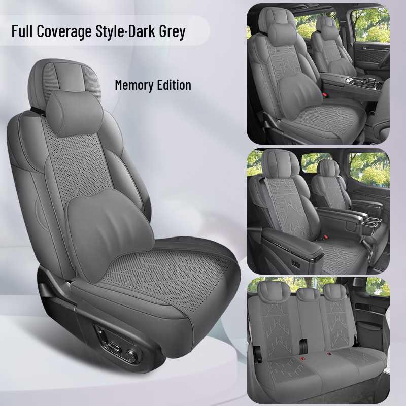 25 JiKe 009 All-Season Suede Car Seat Cushion with Full Coverage Ventilation for Sixth and Seventh Seats
