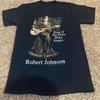 Robert Johnson König der Delta-Bluessänger Unisex T-Shirt in voller Größe