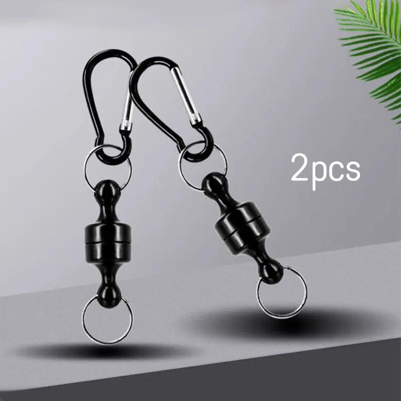 Magnetic Fishing Hanging Buckle Quick Release Metal Carabiner Strong Magnetic Force Wireless Lost Rope Mountaineering Gear