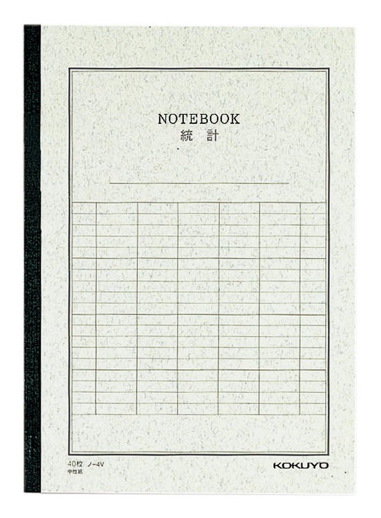 KOKUYO Statistics Note 6 40 Sheets No. No-4V