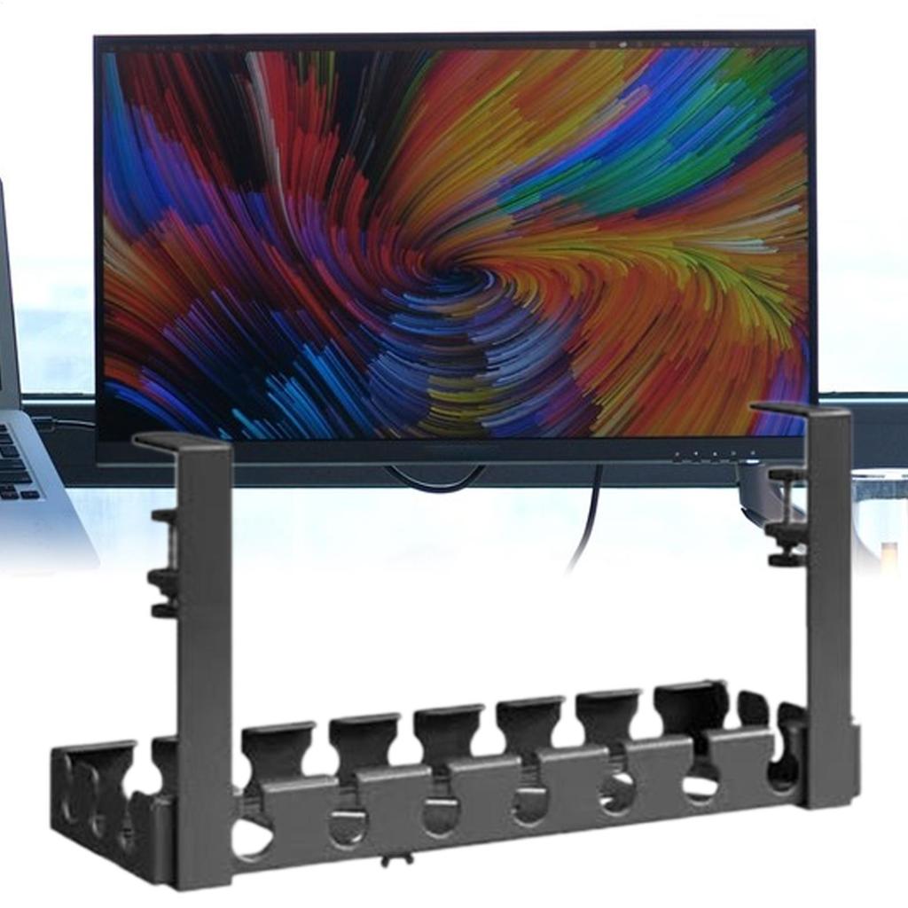 Desk Cable Management Desk Wire Organizer No Drill No-Drill Power Strip Storage Rack Offices Desktop Accessories For Home Study