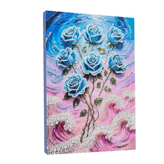 DIY Sada pro malování perličkami 3D plastová sada pro perličkové umění a řemesla Květinové a rybí vzory Perličkový umělecký projekt pro začátečníky i dospělé Domácí dekorace Slavnostní dárek