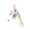 Dopamine Strawberry Heart Keychain: Cute Candy Pendant with Tassel - Small Gift Bag Accessory