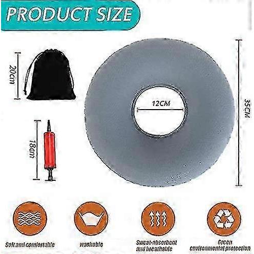 Seat Ring After Coccyx Orthopedic Seat Cushion Haemorrhoids Inflatable Ring Cushion With Pump Hardness Adjustable