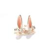 Cute Bunny Ears Girl Gifts Kids Rabbit Ring Women Opening Rings Adjustable Ring Korean Style Rings
