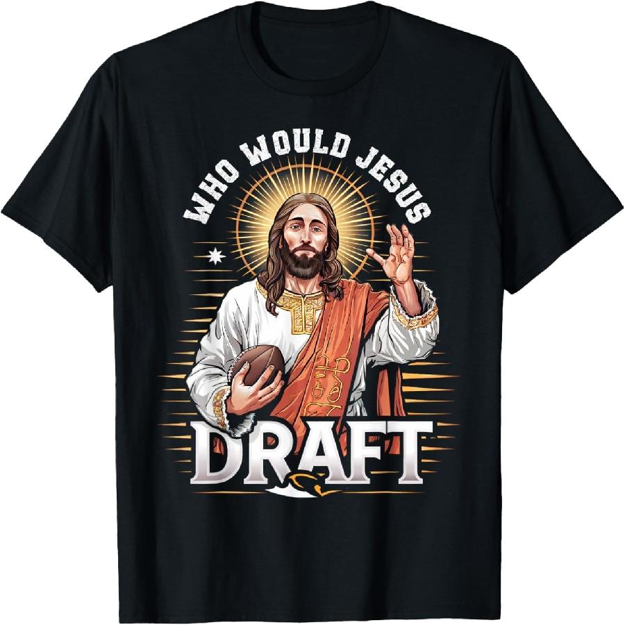 Кого бы Иисус выбрал в фэнтези-футбол Фанат Христианский Draft Футболка S