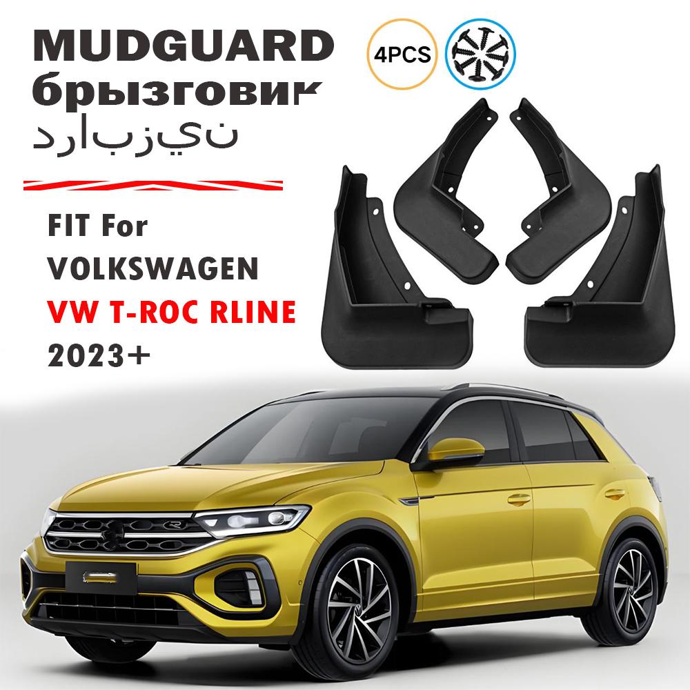 Front Rear 4pcs For VW T-ROC T Roc TRoc Mudguard Fender Mud Flaps Guards Splash Mudflaps Car Accessories  2024 2025 2026+ t-roc