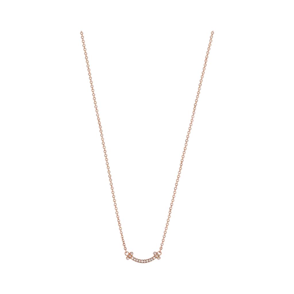 Tiffany & Co. Tiffany T Smile Pendant Mini Rose Gold