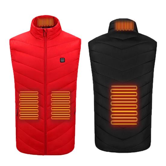 Unisex Heated Waistcoat USB Heating Vest 3 Temp Modes 4 Heating