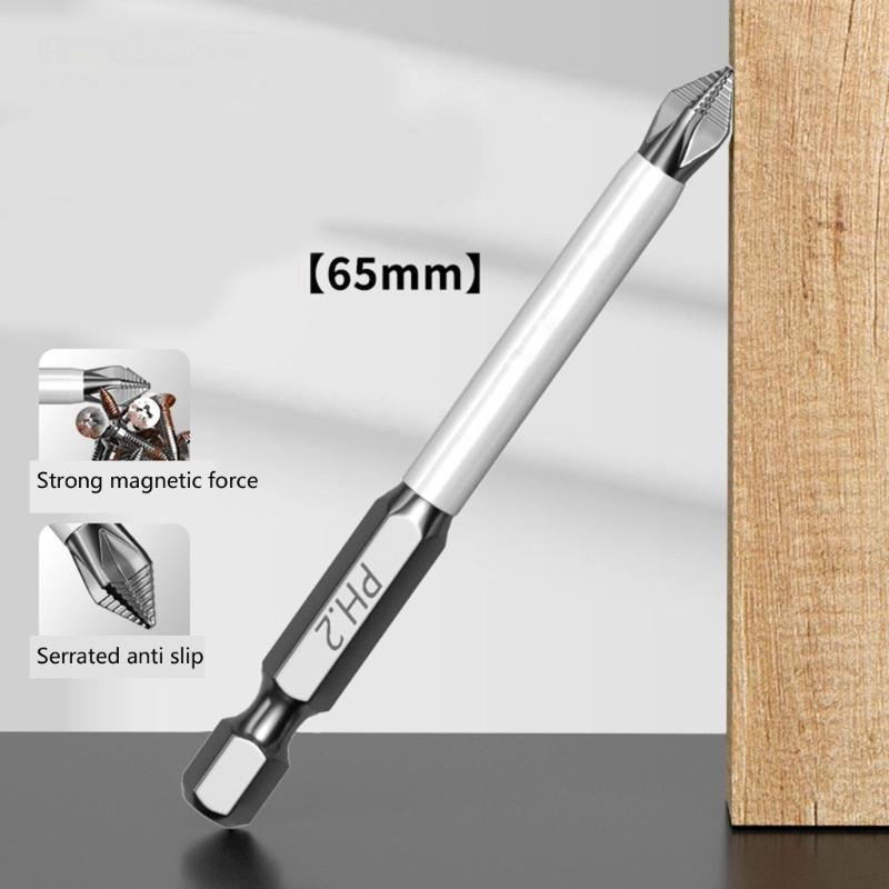 Quality 7pc Magnetic Screwdriver Bit Steel Tip for Enhances Grip and Shock Resistance Tool for Household
