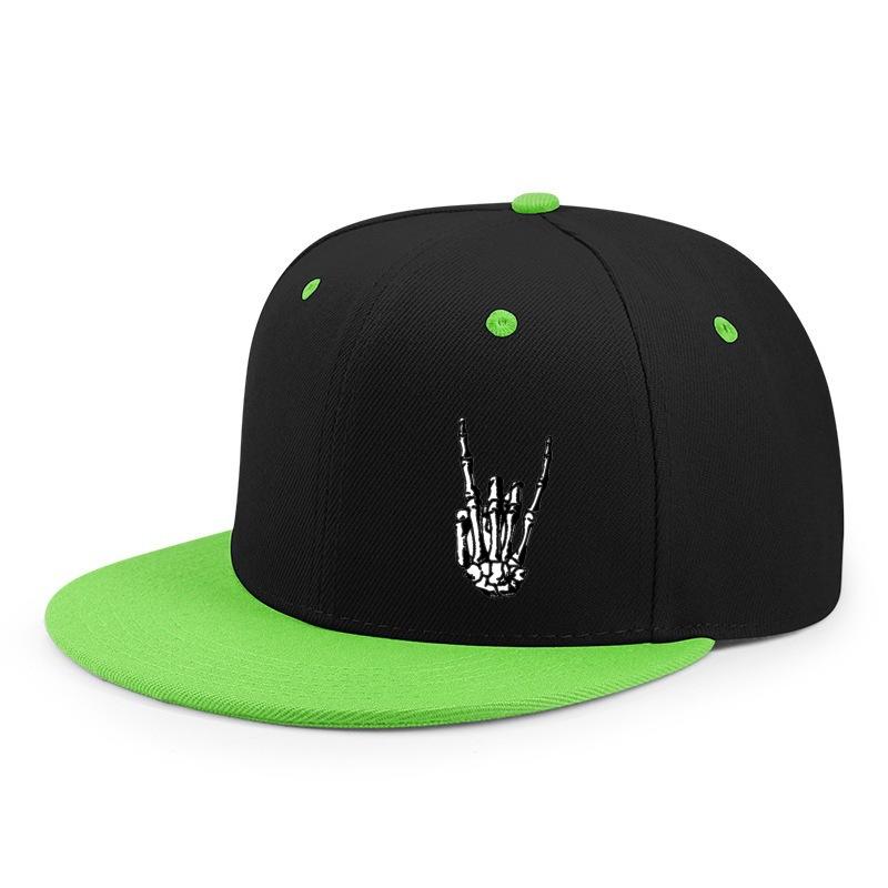 Chapeaux Hip-hop unisexes imprimés avec doigts squelette, casquettes de Baseball décontractées réglables pour l'extérieur,