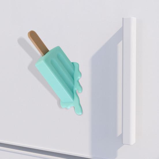 Melting Ice Cream Fridge Magnet DIY Fridge 3D Ice Stick Office Kitchen Locker Magnetic Decoration