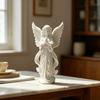 Praying Angel Figurine 3D Printed Angel Wings Statue