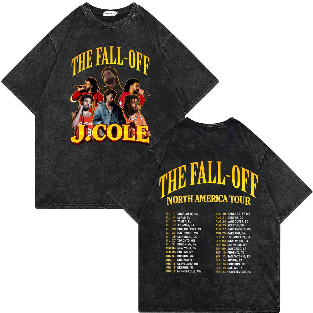 Vintage Washed J Cole Born Sinner Album Merch Tshirt High Quality Fashion Oversized T Shirts Men Women Casual Cotton Tshirts