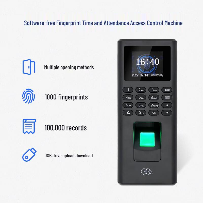 Realand Fingerprint Access Control System CN plug (adapter included)