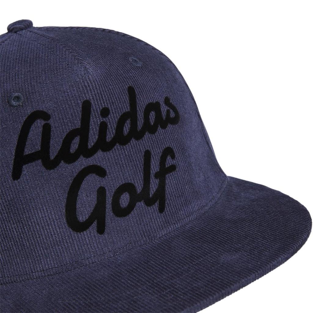 Adidas Golf Men's Corduroy Flat Bill Golf Cap, College Navy