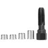 5Pcs Carbon Steel Spark Plug Re Thread Tap Tools with Inserts for 14mm Sparking Plugs Repair