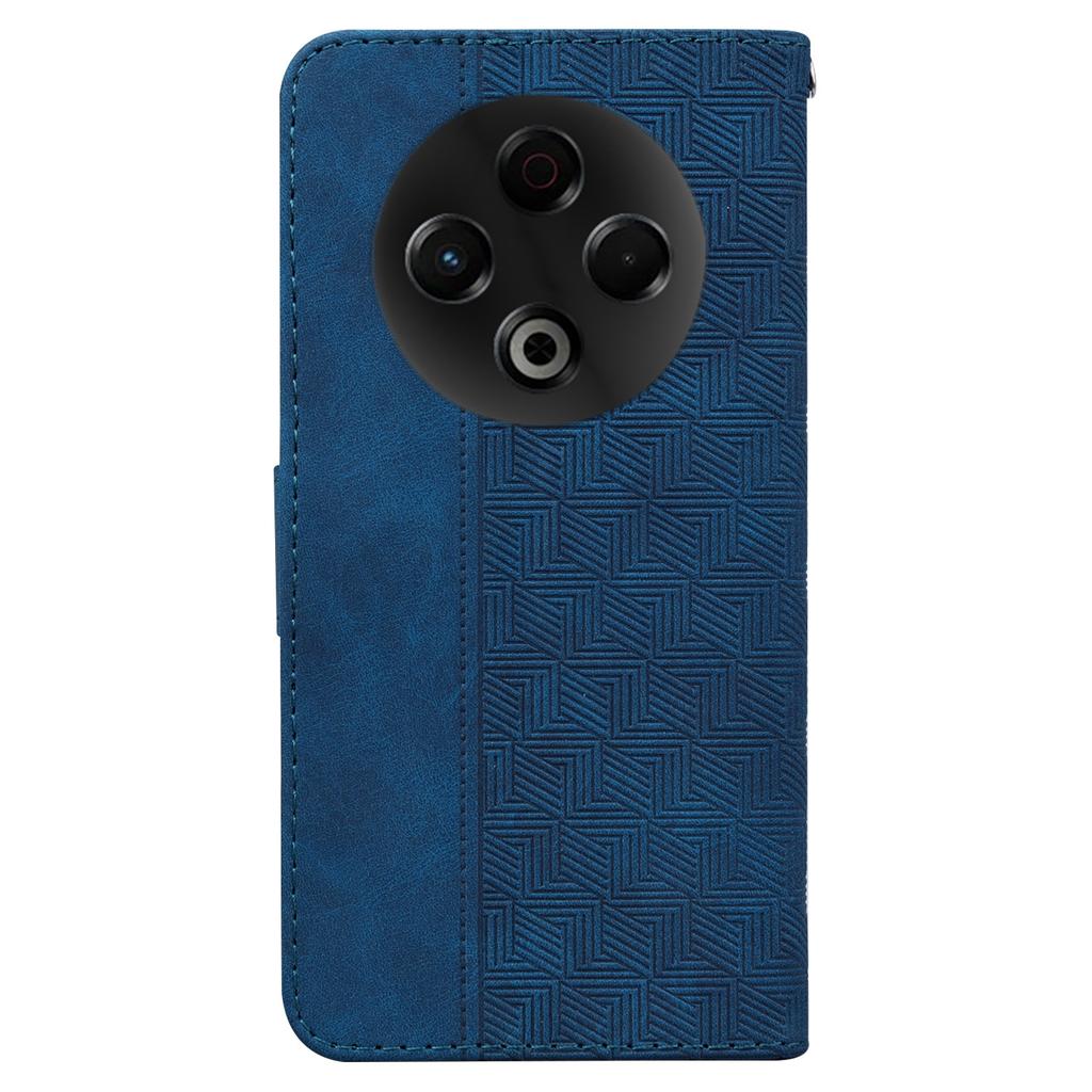 For TECNO Spark 30 4G Case Geometry Pattern Leather Wallet Phone Cover with Wrist Strap