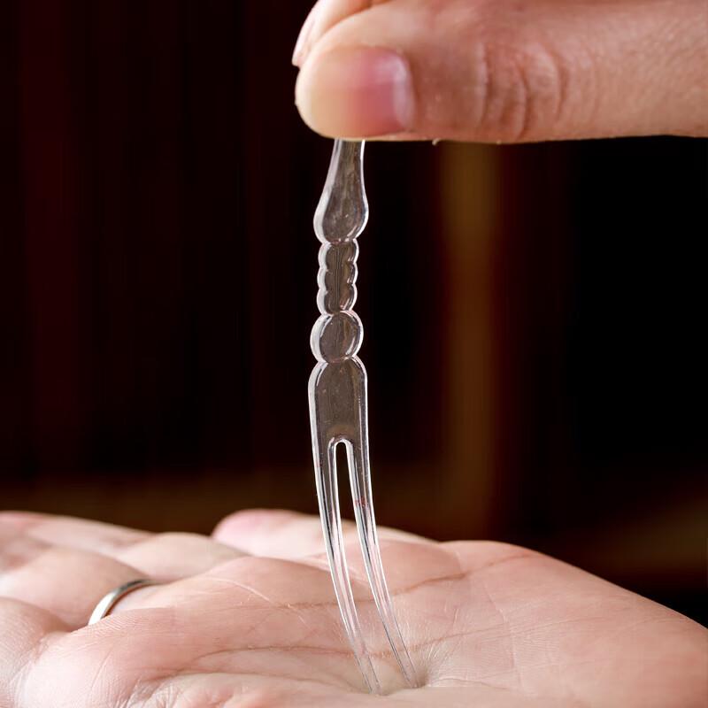 Disposable Transparent Plastic Fruit Forks
