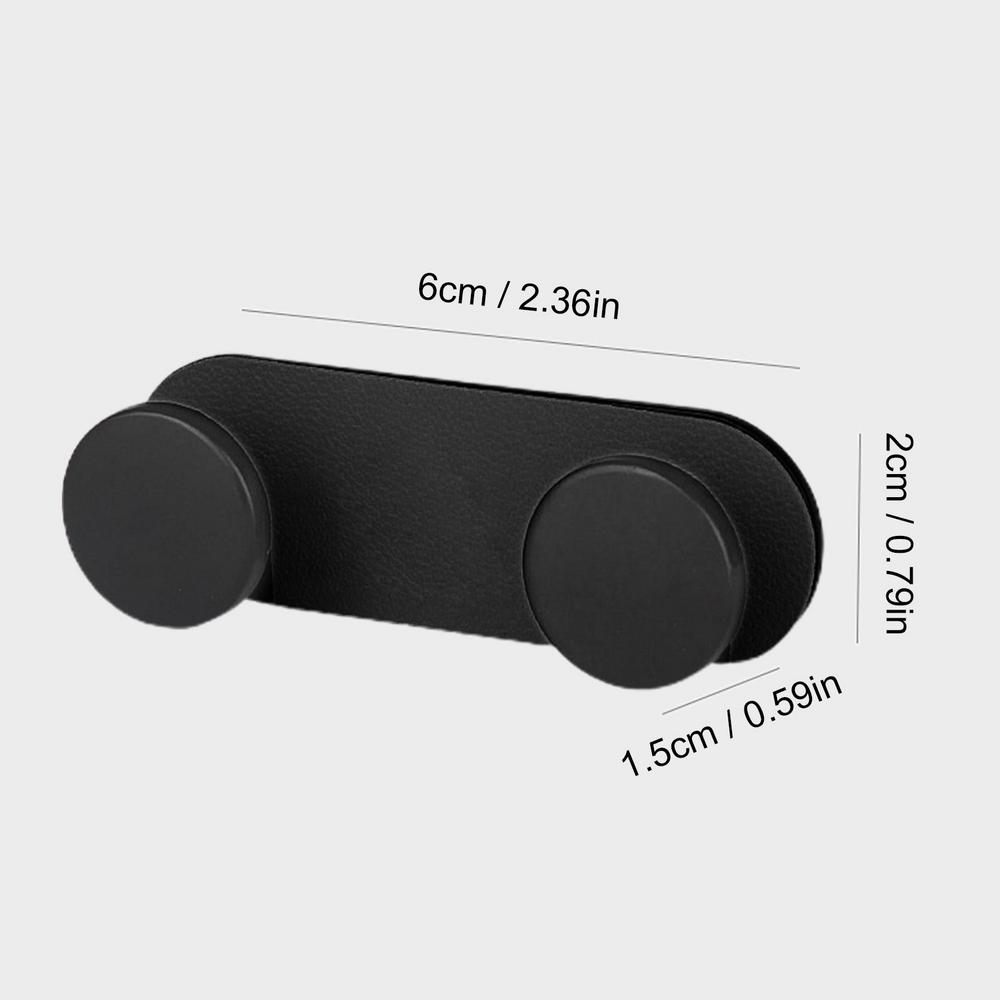 

Adhesive Key Hook For Car Earphone Cable Holder Auto Keys Holder Double-Hook Design Interior Decor Auto Accessories Earphone чёрный