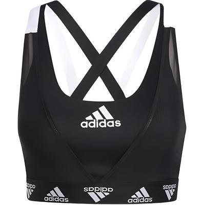 Vzor loga Sportovní podprsenka Dámské spodní prádlo Černá GM8300