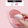 Make-up-Pinsel-Reinigungswerkzeug Faltbare Silikonschüssel Beauty Egg Cleaner Schwamm Puff Waschen Tragbare Peelingmatte Katzenohrkosmetik