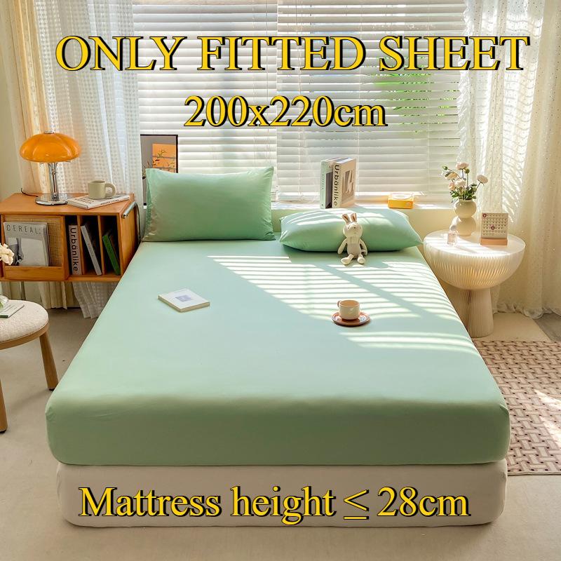 Fitted Sheet Pure Cotton Non-fading Non-balling Single-piece Bed Sheet Non-slip Multi-specification Bedding Bedspread Protector