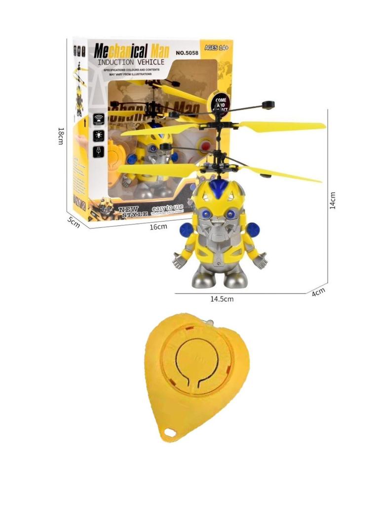 Bumblebee Schwebende Drohne Spielzeug: Sturzfestes Induktions-Helikopter für Kinder