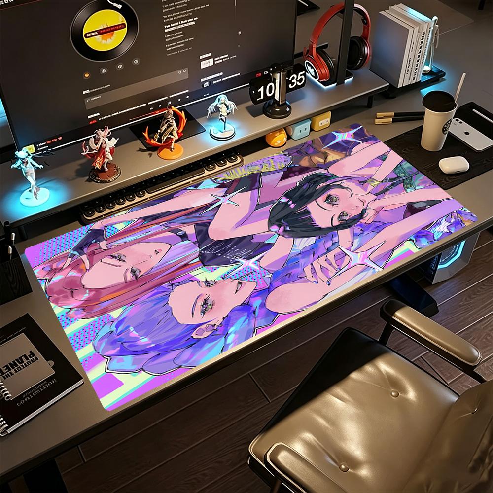 Urban kpop Large Mouse Pad Gamer Mousepad Desktop Mouse Pad Non-Slip Rubber Base Office and Gaming Desk Decoration