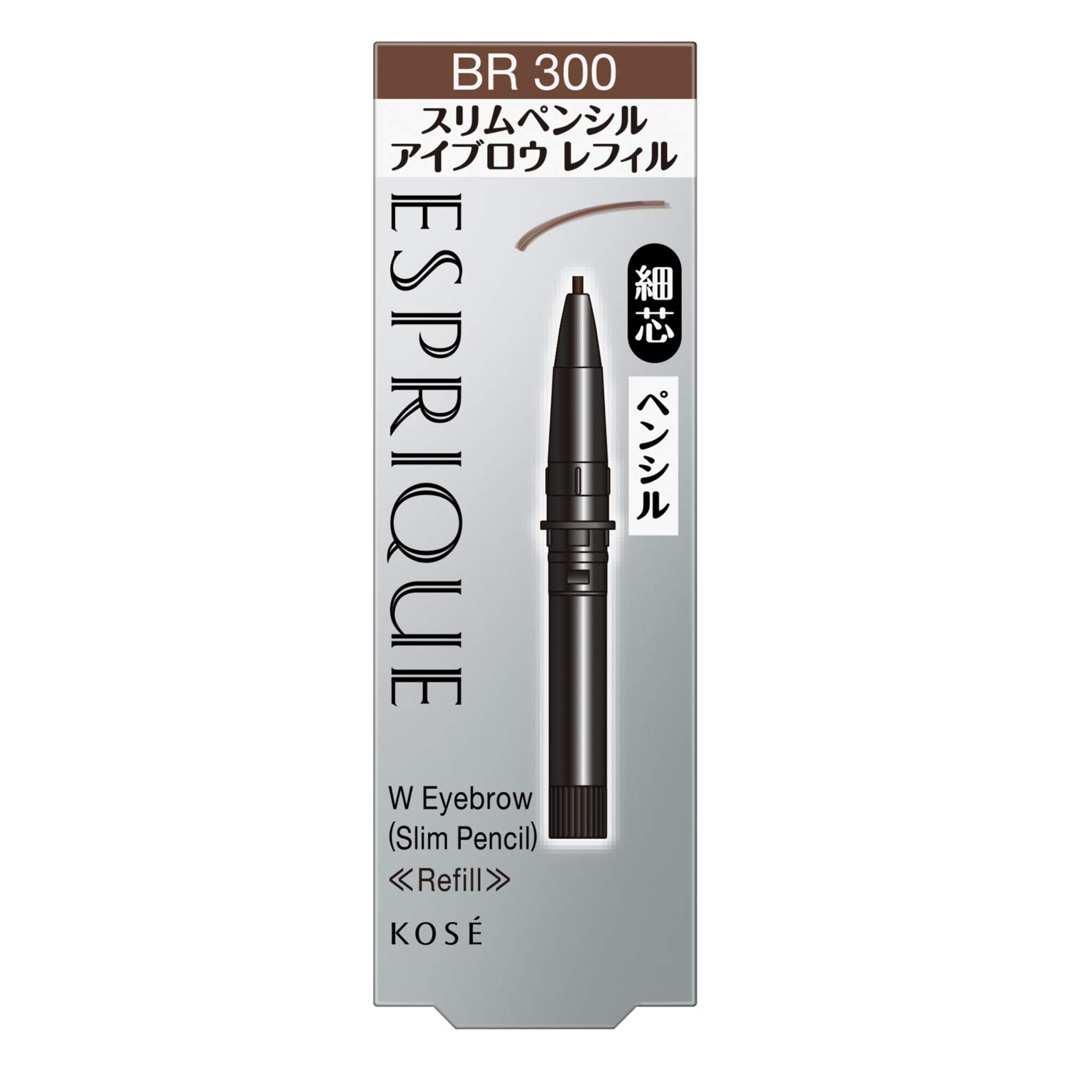 

Esprique W Eyebrow BR300 Brown (Slim Pencil) 0.07g (Refill)