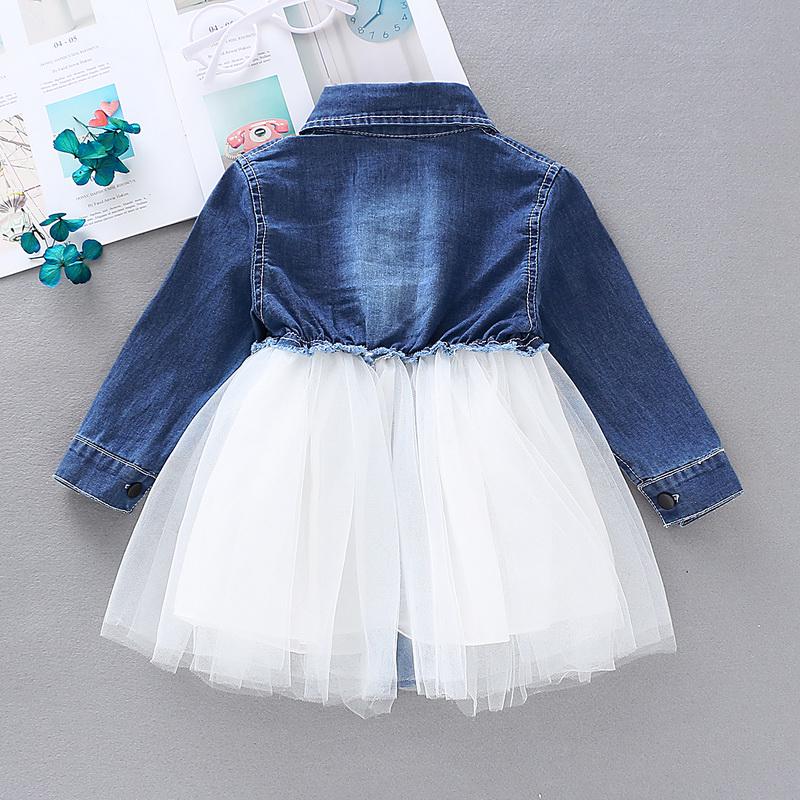 Buy Spring Autumn Toddler Baby Girls Denim Patchwork Long Sleeve Tutu Dress  Kids Party Princess Dress at affordable prices  free shipping, real  reviews with photos  Joom