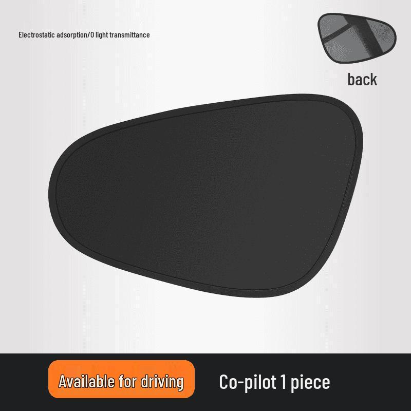 Electrostatic Adhesion Car Sunshade - Glass Heat Insulation Blackout Curtain for Sun Protection