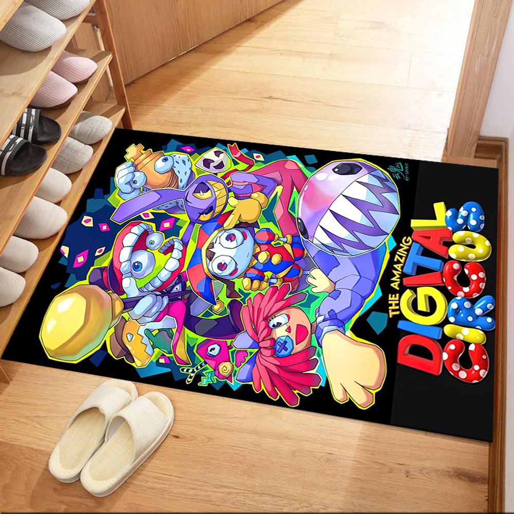 Die Amazing Digital Circus Style quadratischen Teppiche sind eine großartige Wahl für Wohnzimmer, Schlafzimmer, Heimdekoration und als Geschenke.