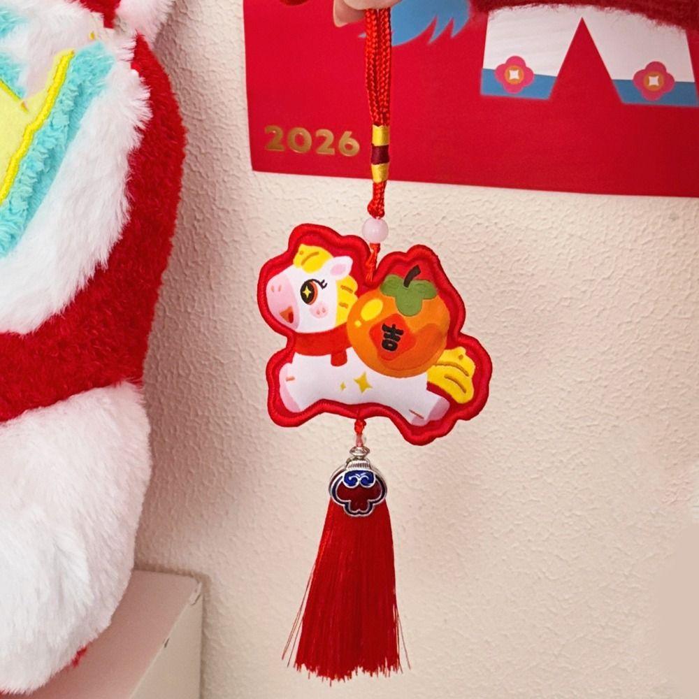 Chinese Style Pony Pendant Zodiac Mascot Horse Hanging Decoration National Wind Style