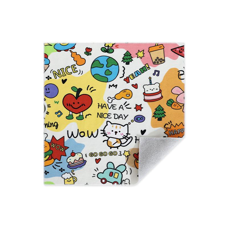 Cartoon Style Selfadhesive Cosmetic Organizer With Sticky Cloth Material For Travel