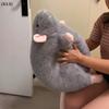 1Pcs Cartoon Flower Branch Rat Soft Oversized Animal Figure Cute Simulation Big Mouse Plush Toy Pillow Birthday Gift[Q]Q@