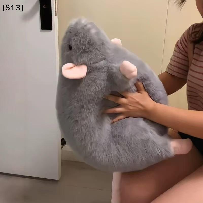 1Pcs Cartoon Flower Branch Rat Soft Oversized Animal Figure Cute Simulation Big Mouse Plush Toy Pillow Birthday Gift[Q]Q@