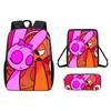 Incredibox Cartoon Pattern Backpack Shoulder Bag Pencil Case Three Set Piece