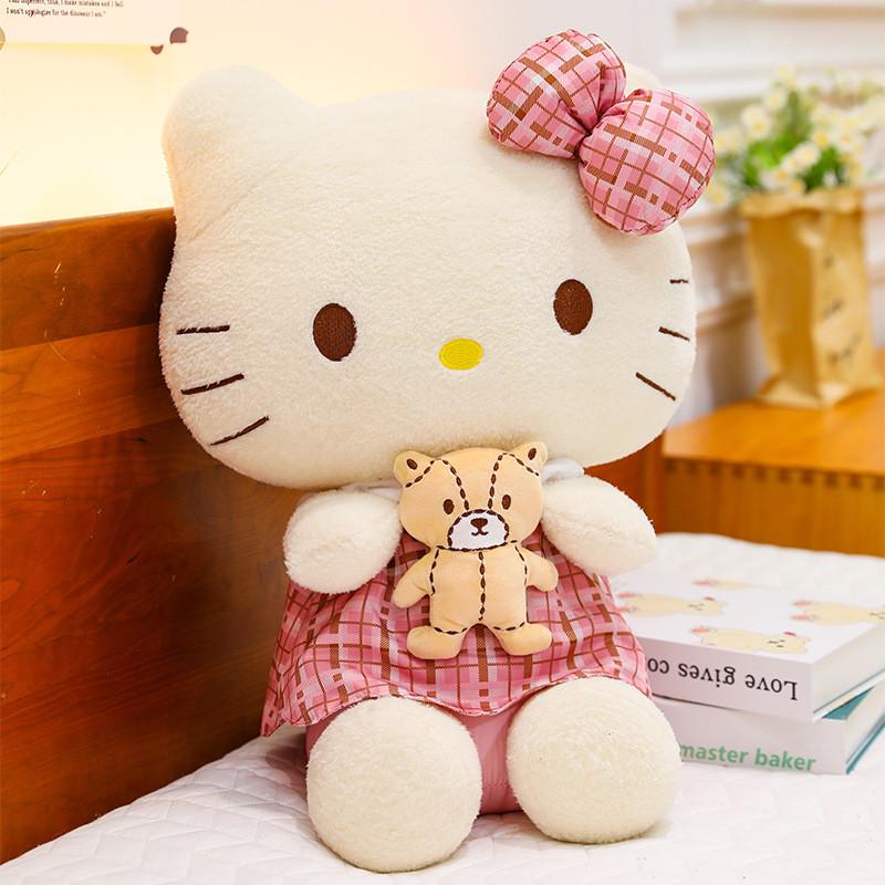 

Hello Kitty Plush Toy Creative Kawaii Cat Doll For Girls And Valentines Day Gift 30cm