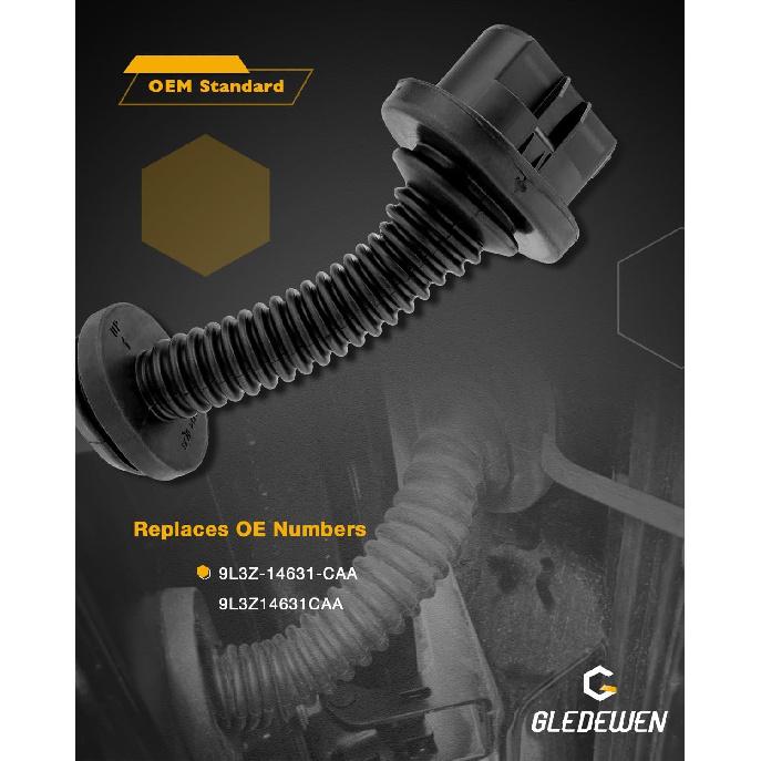 Door Jumper Wire Assembly, Left Rear Driver Side Door, Compatible with 2009-2014 Ford F150 Crew Cab, LH Rear Door Jumper Wiring Harness, Replace#