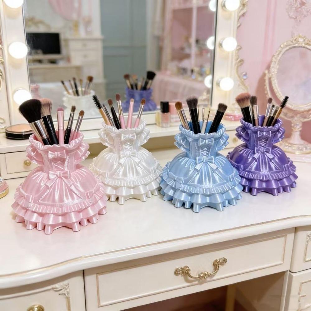 Prinzessinnenkleid Stil Lolita Niedliche Desktop-Aufbewahrungsbox Stiftehalter Kosmetik-Dekoration Schmuckstück Heimdekorationen