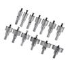 13pcs Set 16 18 20 22mm Carbide Tip TCT Drill Bit Hole Saw Set Stainless Steel