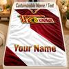 Flanell-Decke 1. FC Union Berlin Benutzerdefinierter Name Text Personalisierte Weiche Warme Überwurfdecke Heimdekoration Geschenk