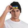Ukraine Emblem Bonnet Hats Unisex Elastic Knit Hat Winter Warm Skullies Beanies Head Wrap Caps for Travel Outdoor Hiking Camping
