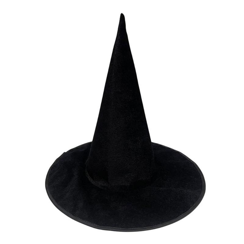 Halloween Witch Hat 39cm High Pointed Wizard Hat Witch Costume Accessories for Women Halloween Cosplay Accessories
