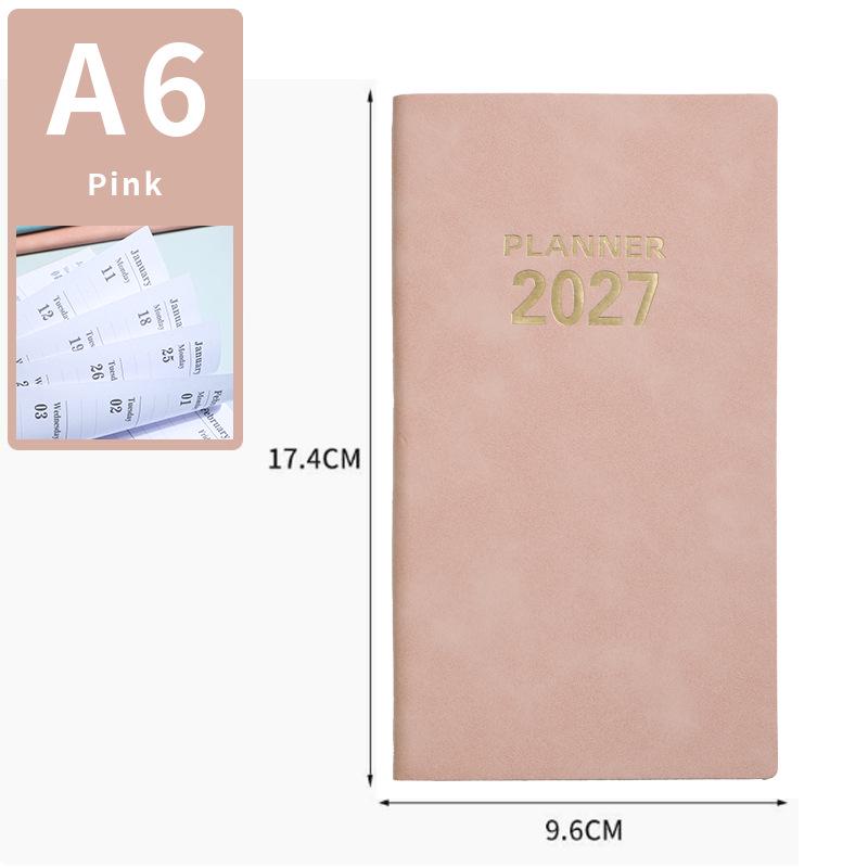 2026 A6 Φορητός Ημερήσιος Προγραμματιστής Αγγλικός: 365 Ημέρες για Διασυνοριακή Διαχείριση Χρόνου