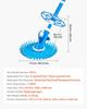 Pulitore a Rullo Aspirante per Piscina, Aspiratore Automatico per Piscina, Pulitore Automatico a Rullo Lato Aspirazione, Spazzolone Aspiratore per Piscina con 12 Tubi, per Piscine Interrate e