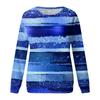 Women's Printed Sweatshirt Long Sleeve Round Neck Casual Comfortable Loose Lightweight Women's Sweatshirt