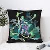 Printed Genshin Impact Baizhu Wish Gacha Pillowcase Fabric Cushion Cover Decor Splash Art Throw Pillow Case Cover Home Zipper
